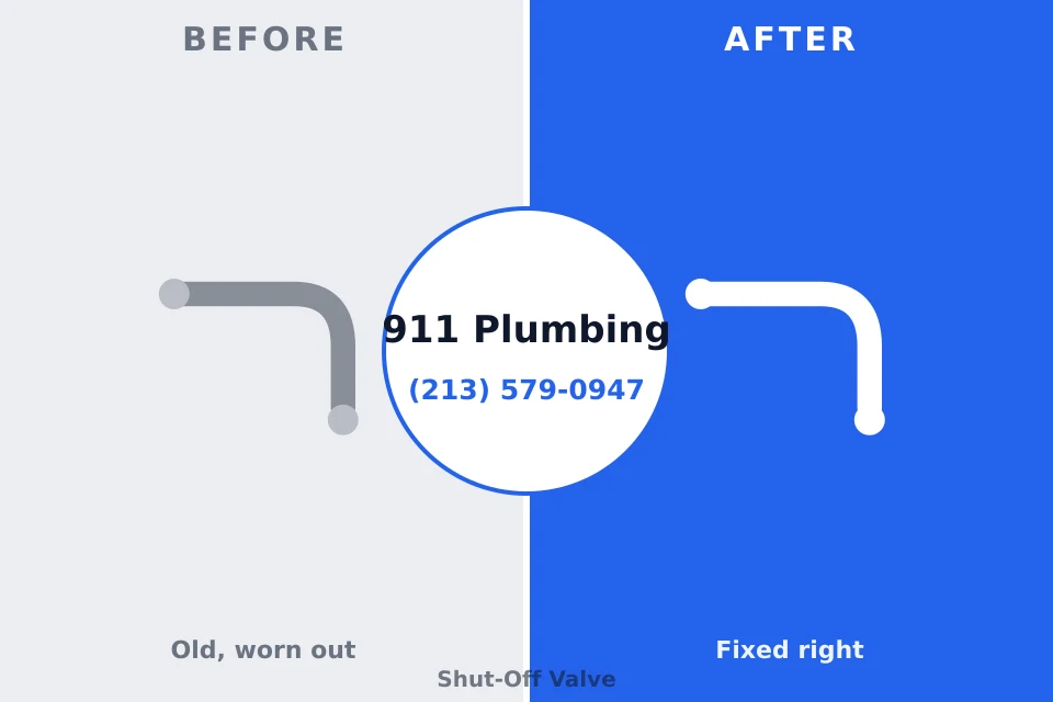 Before and after: plumbing repair Utica, OH